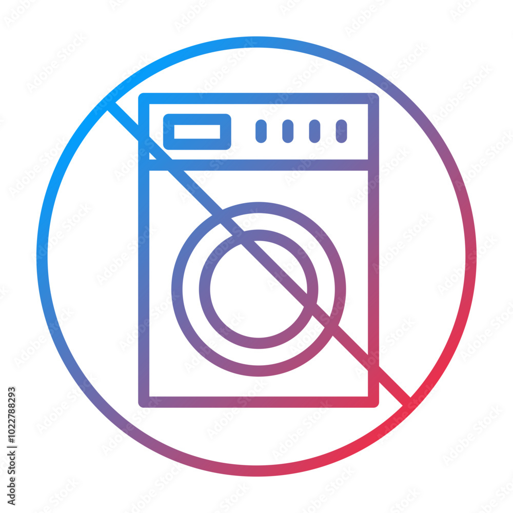 No Laundry icon style No Laundry icon style