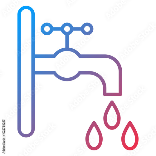 Water Tap icon style