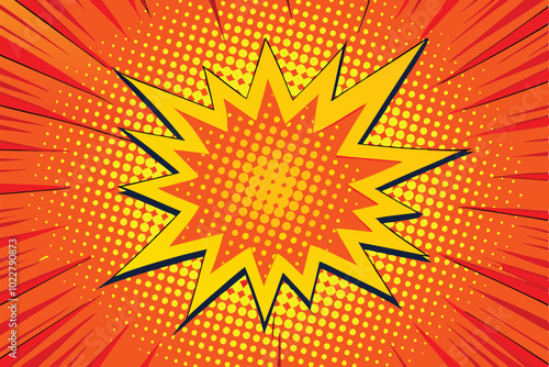 Comic Book Style Explosion Graphic Design