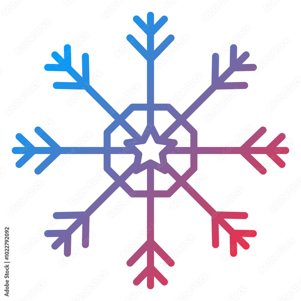 Snowflake icon style Snowflake icon style
