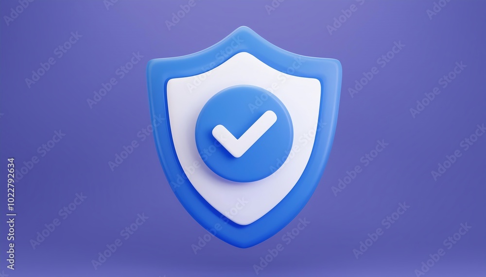 A blue shield icon features a white checkmark, symbolizing security, protection, and trust in digital environments. A blue shield icon features a white checkmark, symbolizing security, protection, and trust in digital environments.