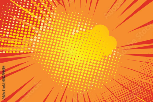 Comic Book Explosion Background Design