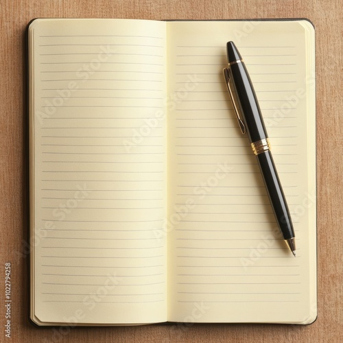 notepad and pen