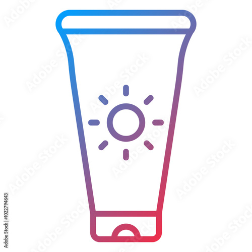 Sunscreen icon style