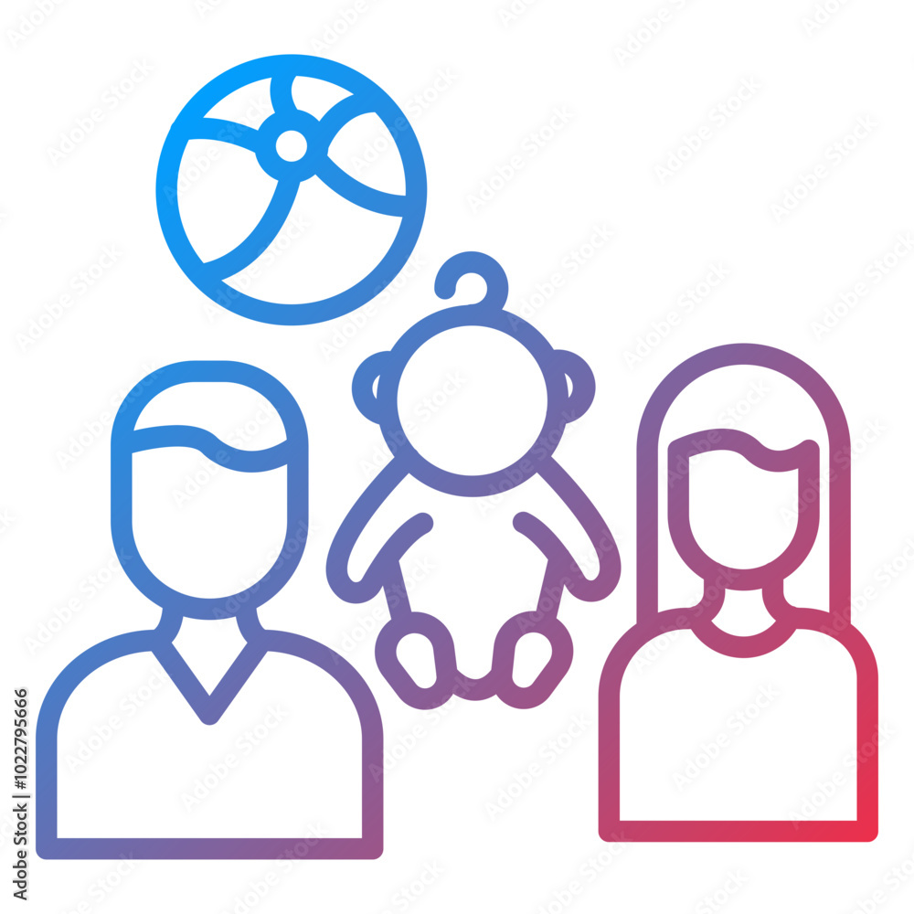 Family Activities icon style Family Activities icon style