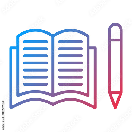 Homework icon style