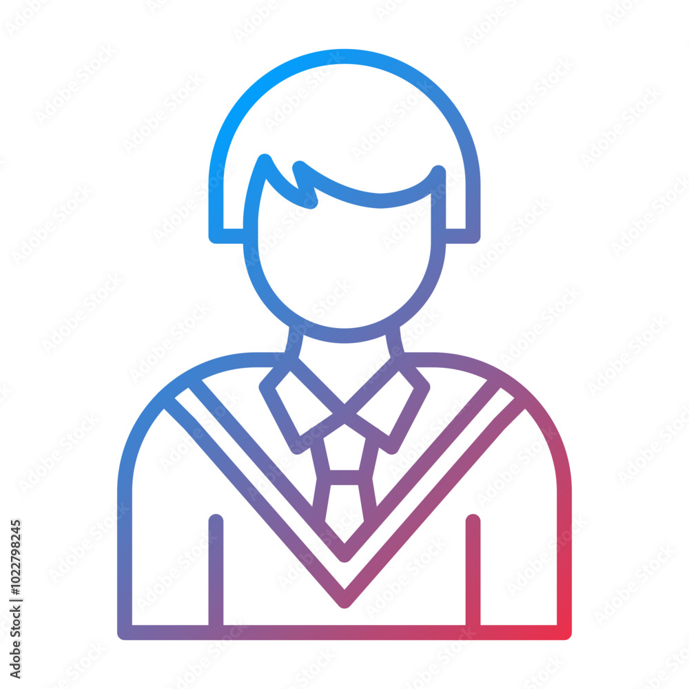 Student Boy icon style Student Boy icon style