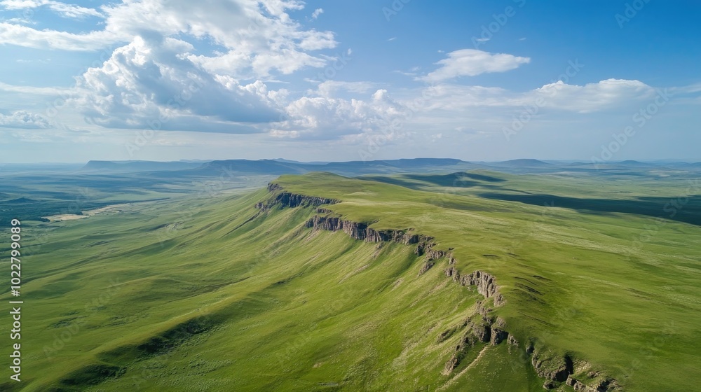 Aerial Perspective of a Plateau in Summer Aerial Perspective of a Plateau in Summer