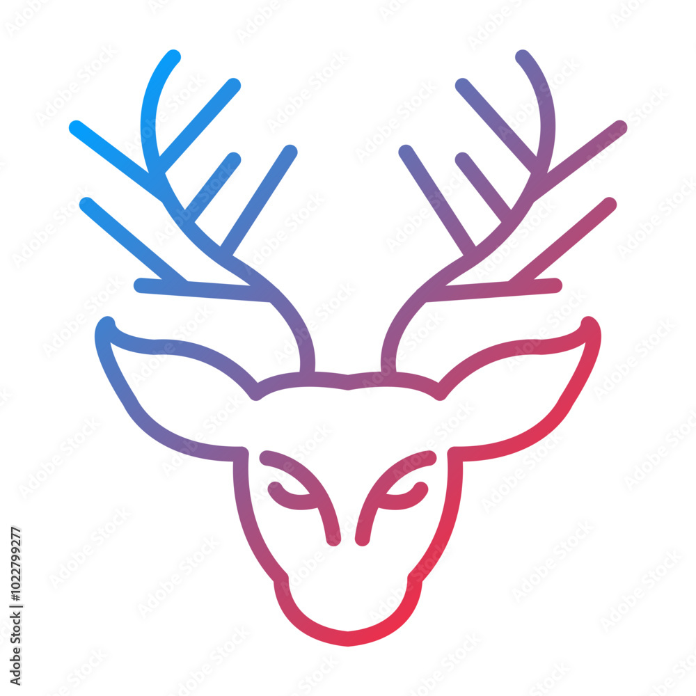 Obraz premium Reindeer icon style