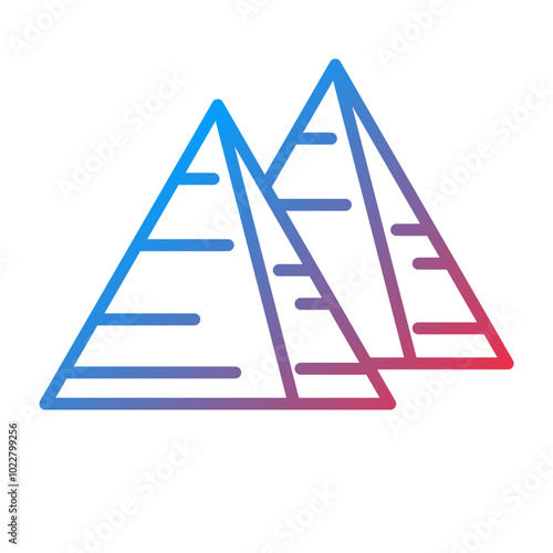 Pyramids icon style