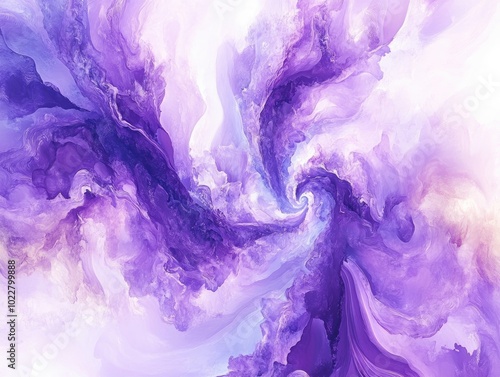 Abstract watercolor background with a stylish fractal design Cosmic artwork featuring an artistic purple pattern Trendy template suitable for various design projects Surreal digital acrylic painti photo