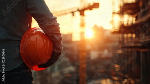 The Worker with Hardhat photo