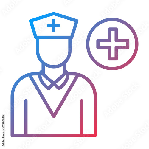 Caregiver Male icon style