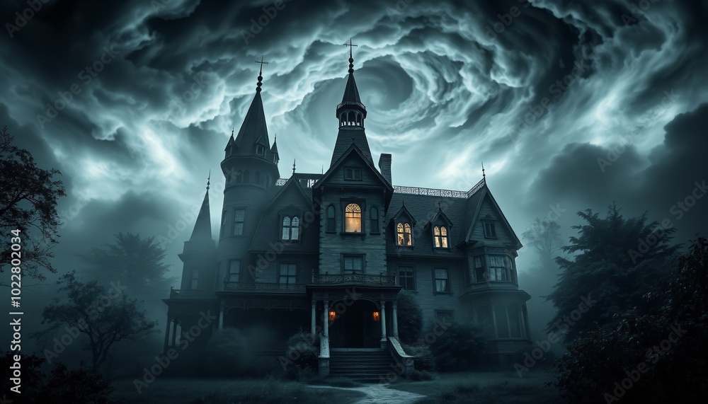 creepy Haunted Victorian Manor