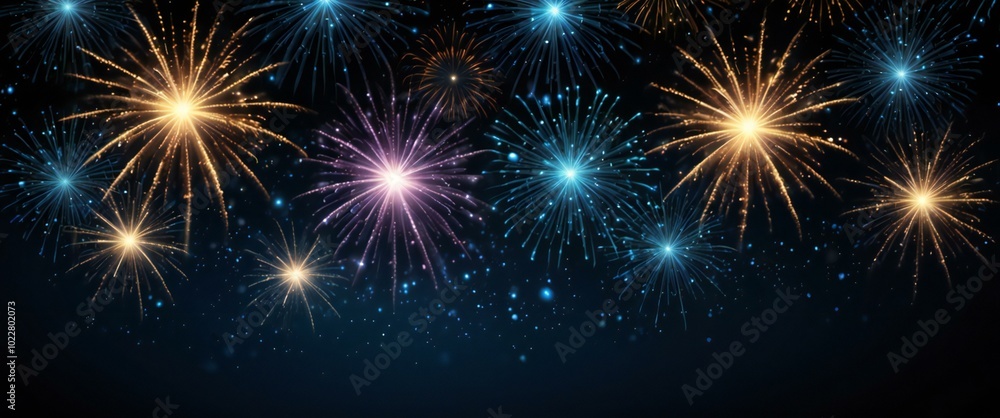 fireworks on black background fireworks on black background