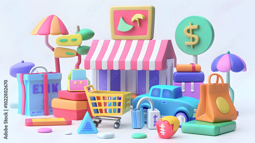 Payment Method icons E-commerce 3D Payment Method icons E-commerce 3D