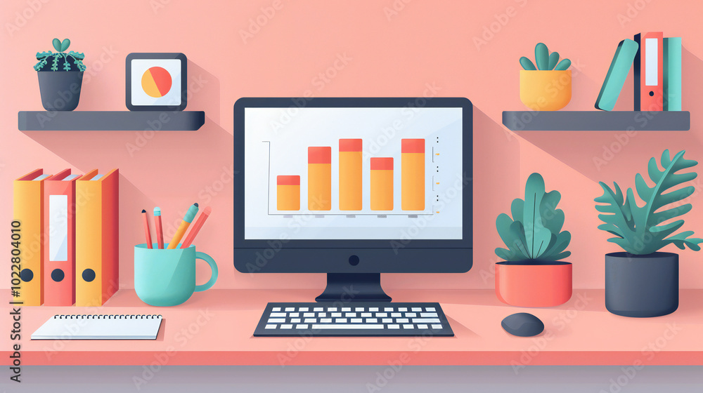 Marketing Tools Around Laptop Screen Marketing Tools Around Laptop Screen