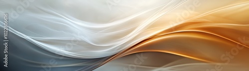 Abstract Flowing Lines with Brown and White Colors