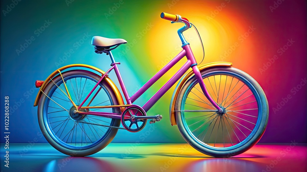 Fototapeta premium Stylish Clipbike Icon Design for Modern Transportation and Eco-Friendly Lifestyle Concepts