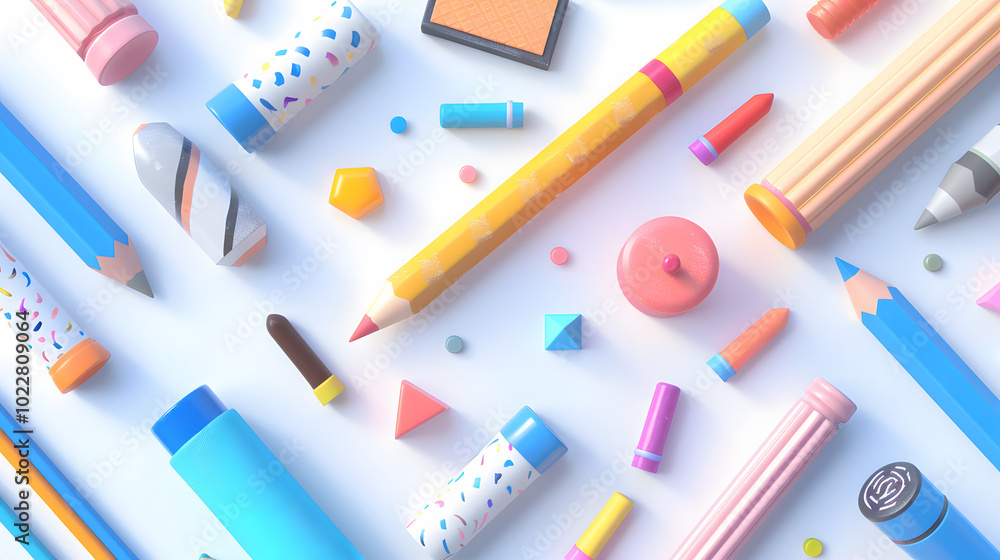 Pencil icon Stationary 3D Pencil icon Stationary 3D