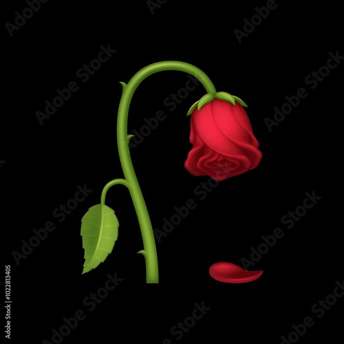 Withered Rose Emoji