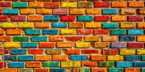 Textured Brick Wall Background for Design Projects, Architecture, and Urban Aesthetics in Photos