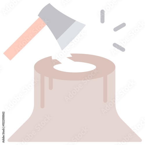 Wood Cutting Icon