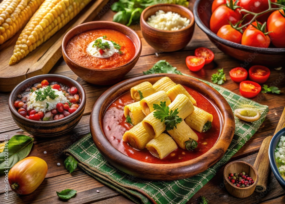 Traditional Chuchitos: Delicious Guatemalan Corn Dough Treats Served with Tomato Sauce and Cheese