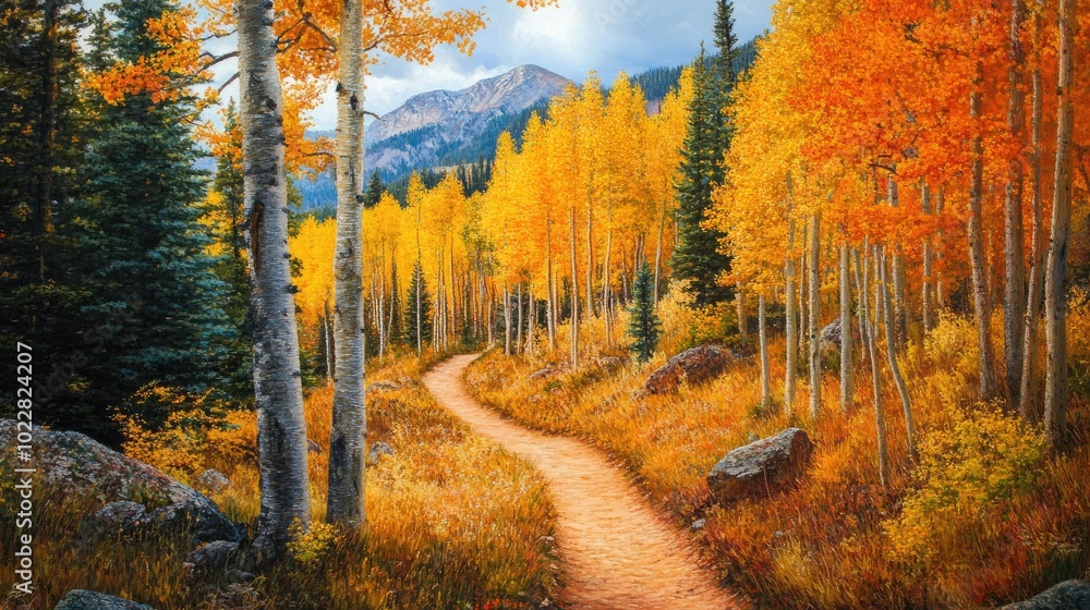 Autumn Colors Along A Scenic Trail Autumn Colors Along A Scenic Trail