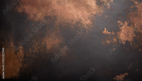 Textured dark background with copper undertones creating a striking artistic atmosphere in a contemporary setting photo