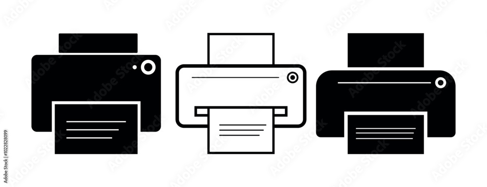 Simple Printer Icon Pack for UI/UX and Web Design, Minimalist Printer Line Icons for Office and Digital Use. Simple Printer Icon Pack for UI/UX and Web Design, Minimalist Printer Line Icons for Office and Digital Use.