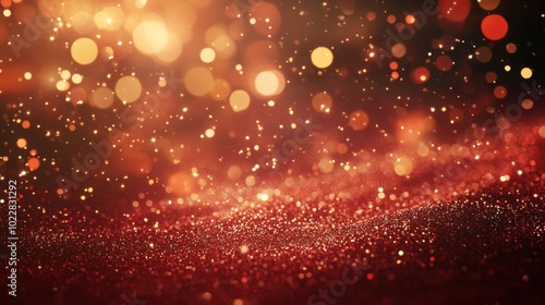 The Shimmering Golden Bokeh