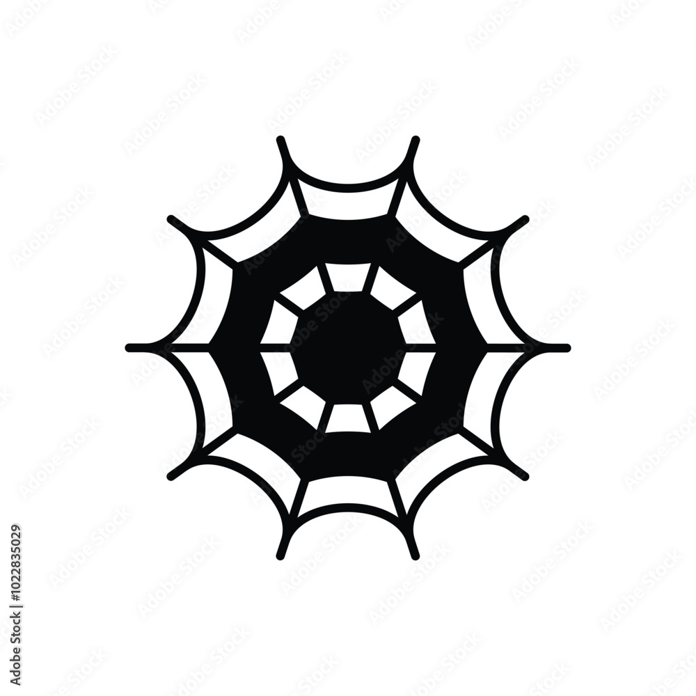 Spider Web vector icon Spider Web vector icon