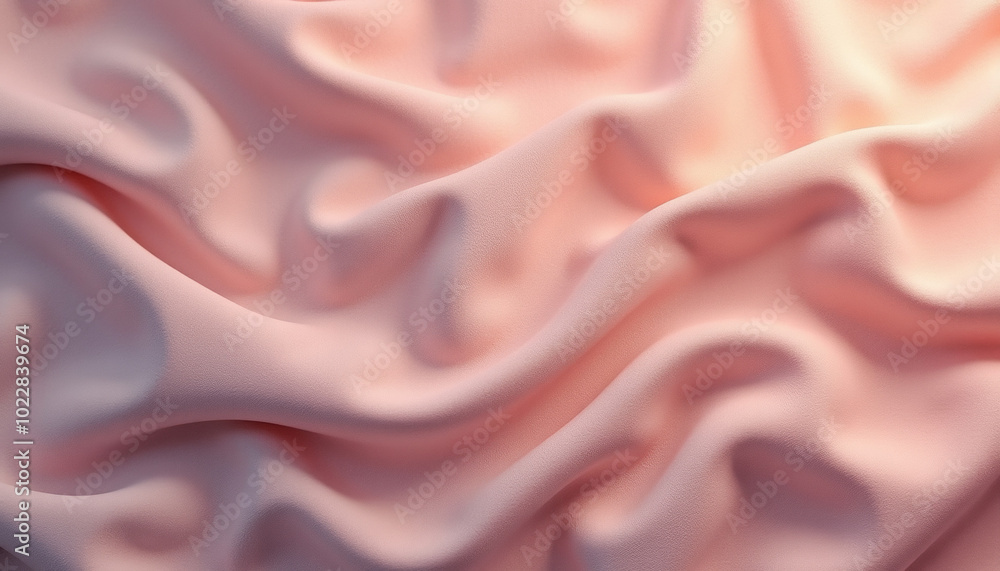 Obraz premium Soft Pink Fabric with Elegant Folds