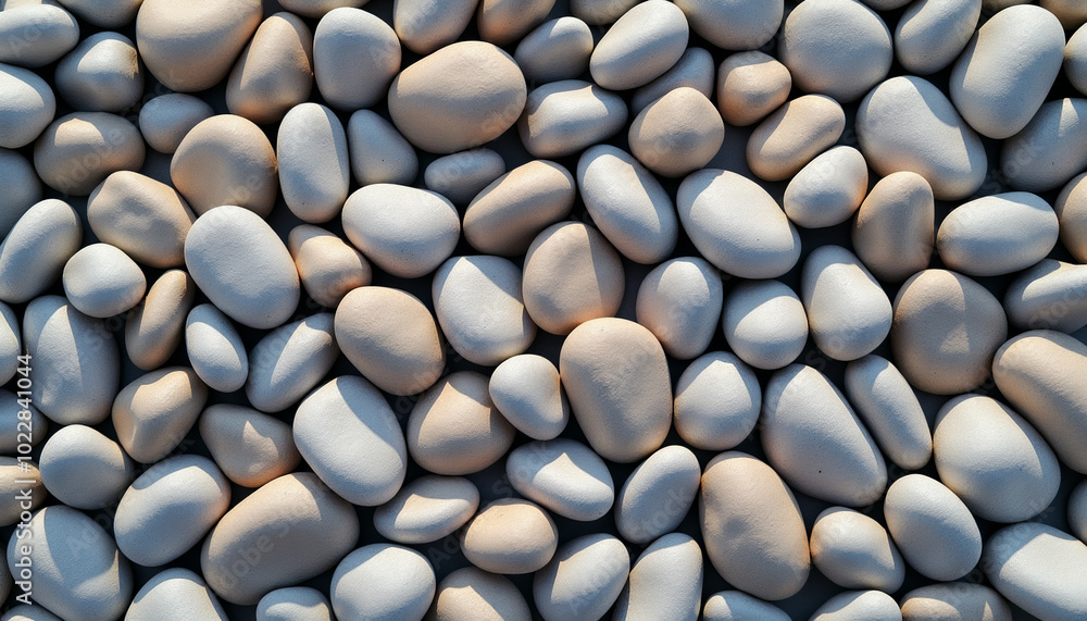 Smooth Pebbles Arranged Closely Together Smooth Pebbles Arranged Closely Together