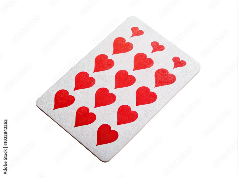 Vibrant 8 of Hearts Playing Card Isolated on a Clean White Background for Creative Projects and Games Vibrant 8 of Hearts Playing Card Isolated on a Clean White Background for Creative Projects and Games