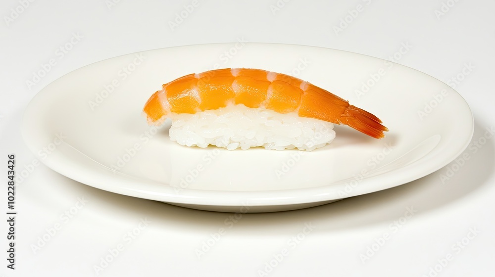 Fresh sashimi placed on a minimalistic plate with copy space in the background, ideal for food advertisements or menus. Fresh sashimi placed on a minimalistic plate with copy space in the background, ideal for food advertisements or menus.
