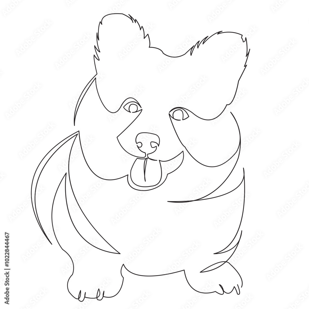 One continuous single drawing line art doodle dog, pet, animal, cute, puppy, canine. Isolated flat illustration hand draw contour on a white background
One continuous single drawing line art doodle dog, pet, animal, cute, puppy, canine. Isolated flat illustration hand draw contour on a white background