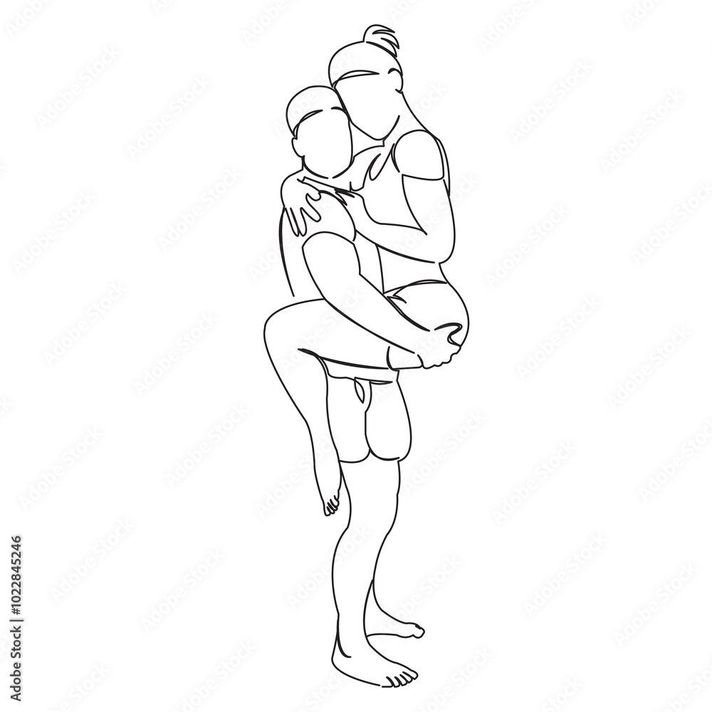 One continuous single drawing line art doodle couple, happy, love, female, woman, together, happiness. Isolated flat illustration hand draw contour on a white background
One continuous single drawing line art doodle couple, happy, love, female, woman, together, happiness. Isolated flat illustration hand draw contour on a white background