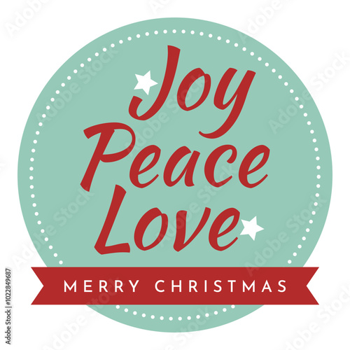 Badge with Christmas wishes