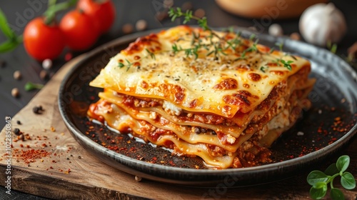 Wallpaper Mural delicious homemade lasagna ready to eat Torontodigital.ca