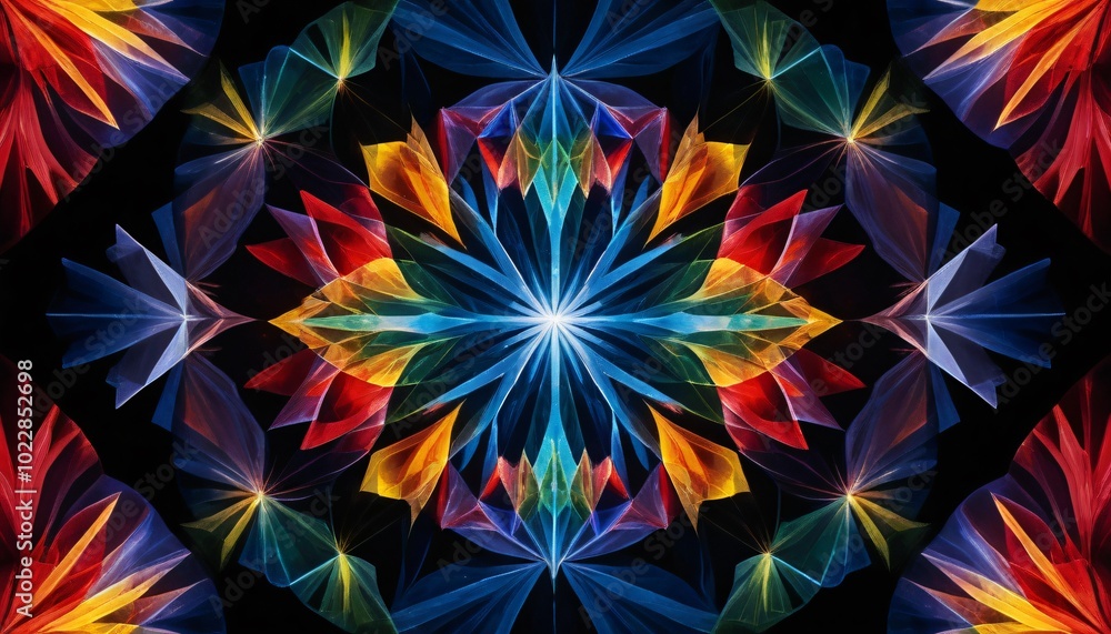 Prism Light Refractions simple illustration Prism Light Refractions simple illustration