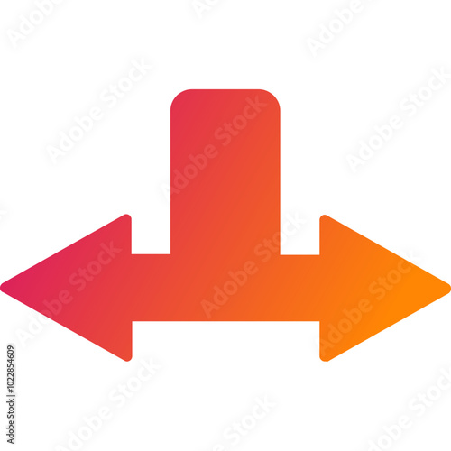 Separation Vector Icon Design