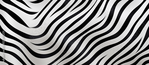 Abstract Black and White Stripes Pattern