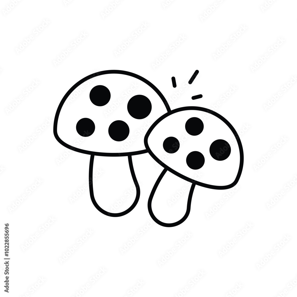 Mushroom vector icon Mushroom vector icon