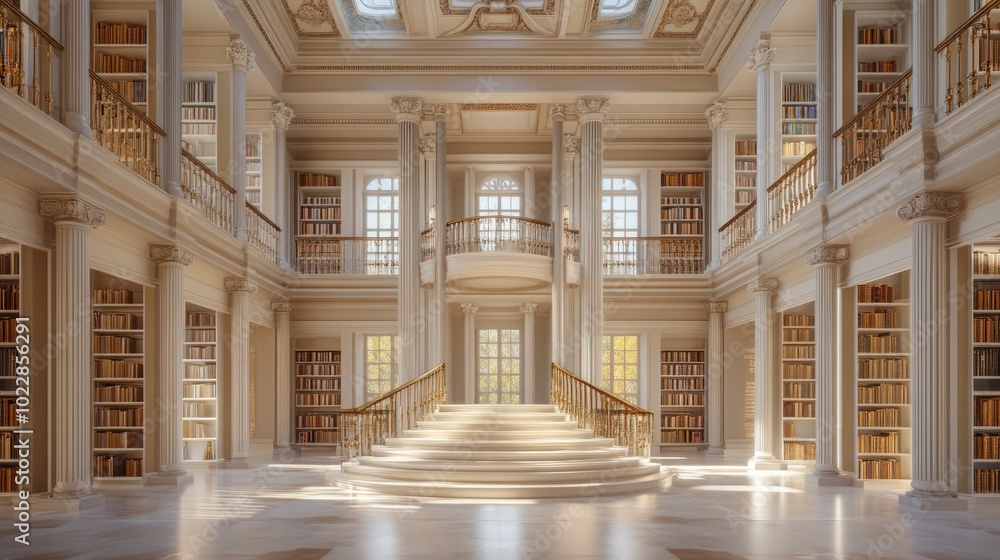 Obraz premium Grand Library Interior