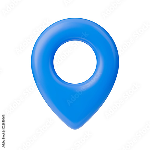 Free Download City map in blue color. Realistic vector illustration of geotag, city map, locator pin. Navigation sign, tourist navigator. Isolated location sign on white background - GFXLoad