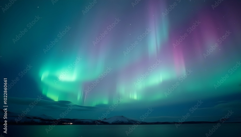 Fototapeta premium aurora over the sea