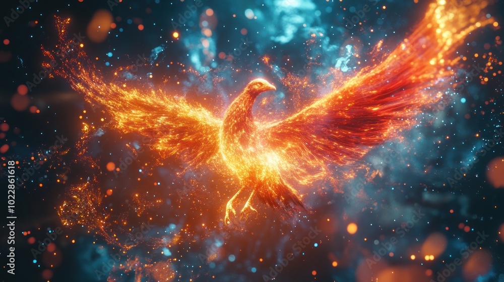 Fiery Phoenix Rising Fiery Phoenix Rising