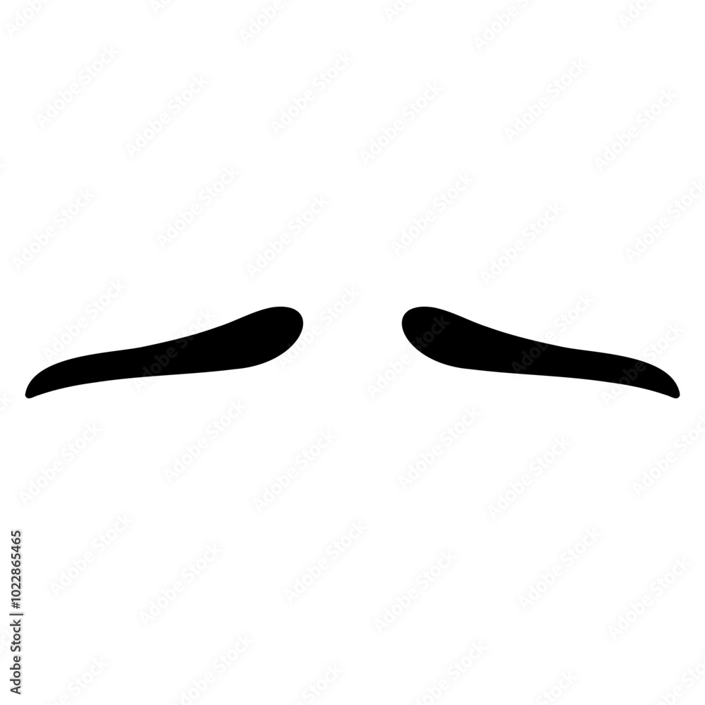 Brows icon vector. Eyebrow illustration sign. Forehead symbol or logo. Brows icon vector. Eyebrow illustration sign. Forehead symbol or logo.